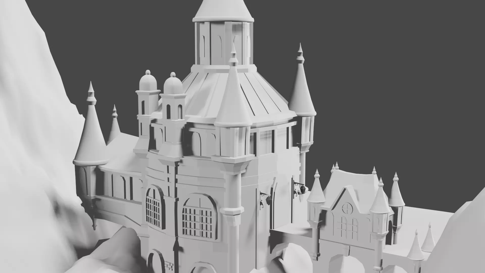 Medieval Castle 3D model_4