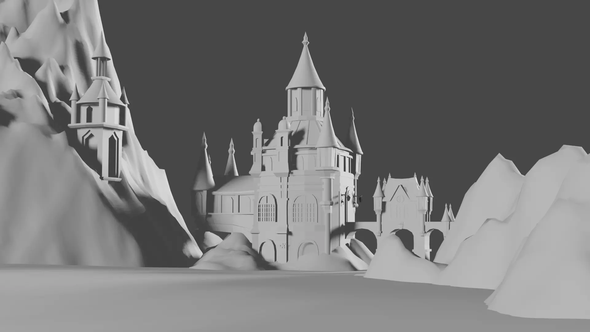 Medieval Castle 3D model_6