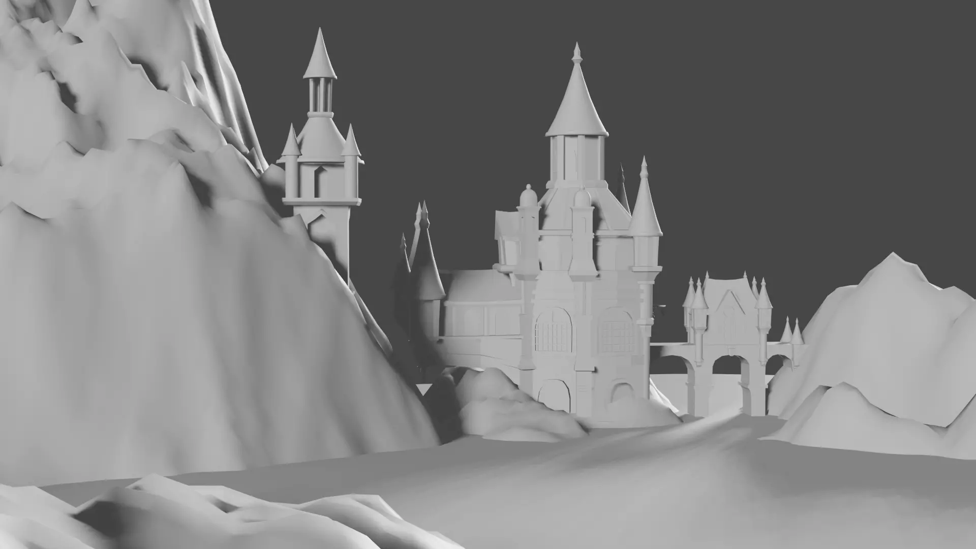 Medieval Castle 3D model_8