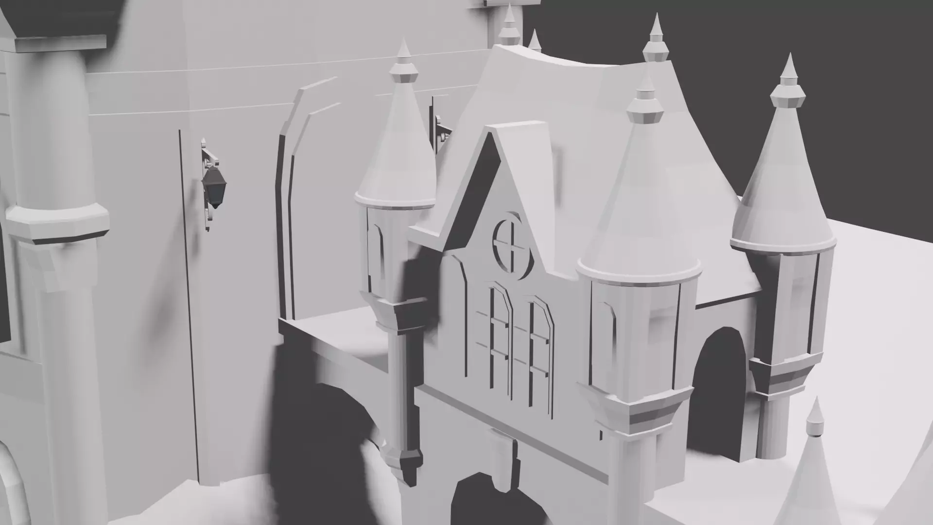 Medieval Castle 3D model_3