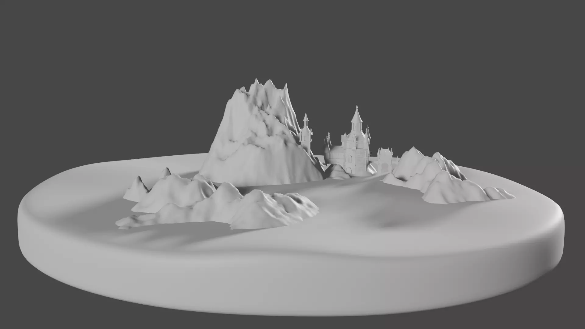 Medieval Castle 3D model_1