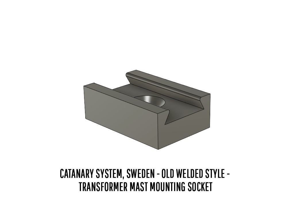 CAT-0002 Catenary set Swedish Old Welded H0-scale 19 items 3D print model_18