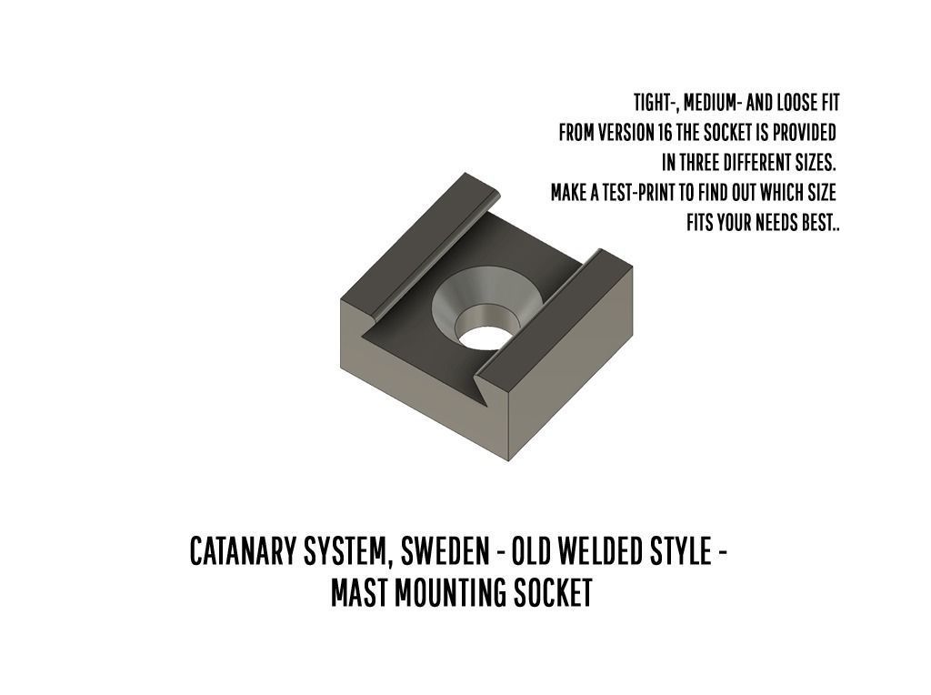 CAT-0002 Catenary set Swedish Old Welded H0-scale 19 items 3D print model_17