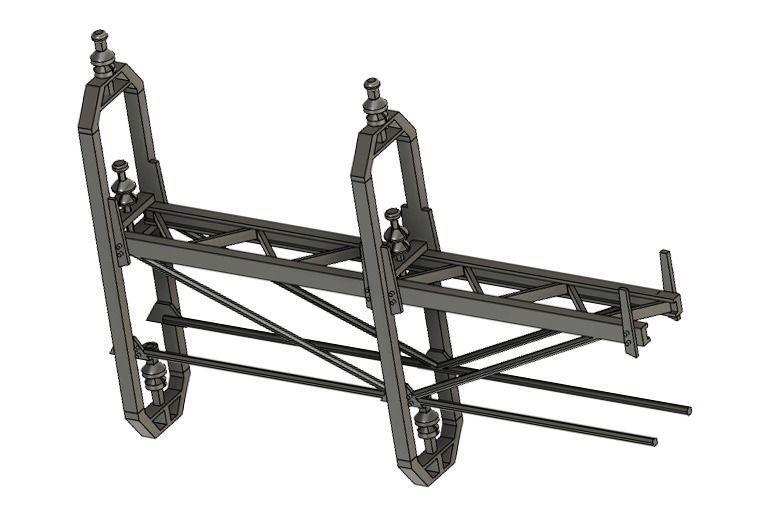 CAT-0002 Catenary set Swedish Old Welded H0-scale 19 items 3D print model_19