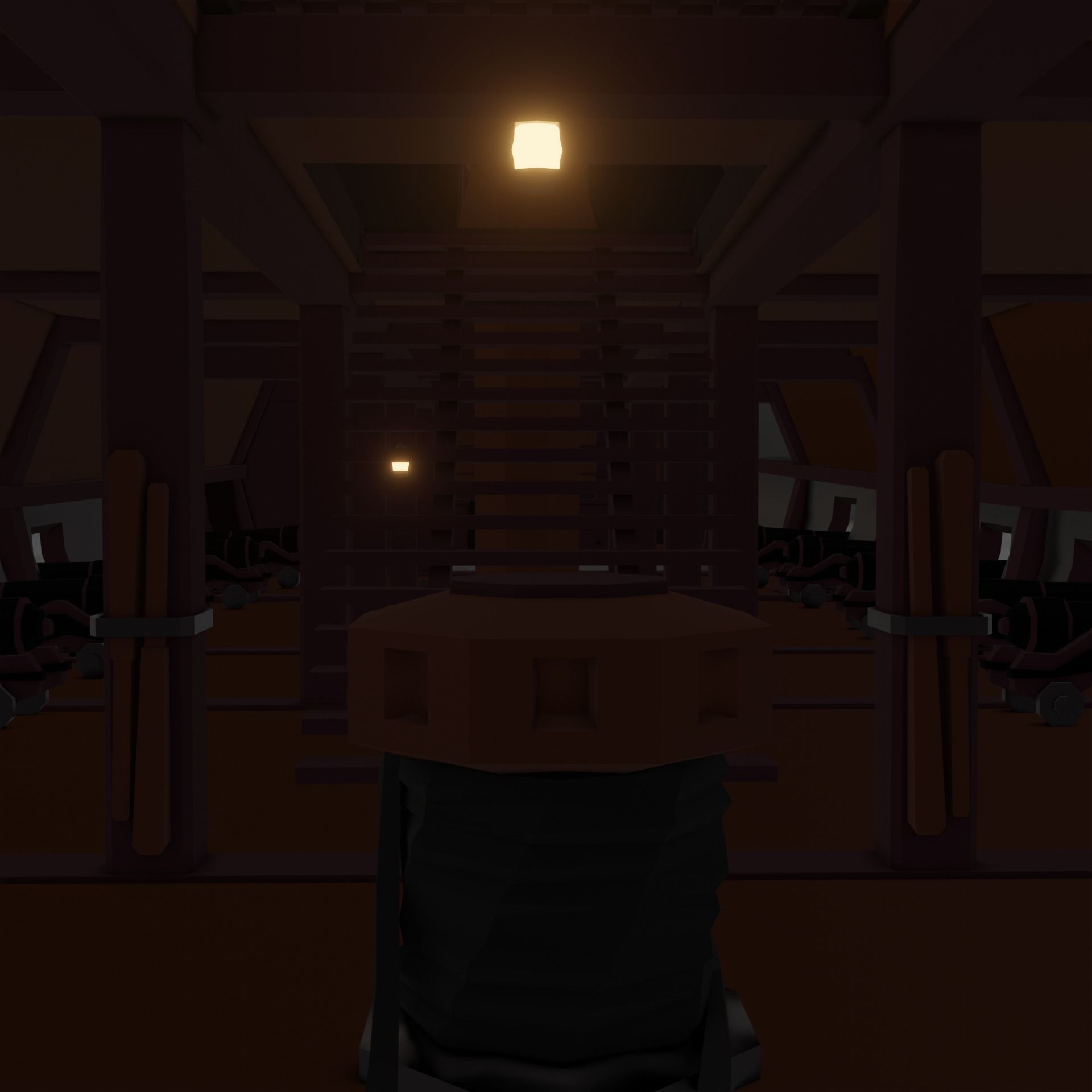 ship LowPoly pirate floating in ocean Low-poly 3D model_2