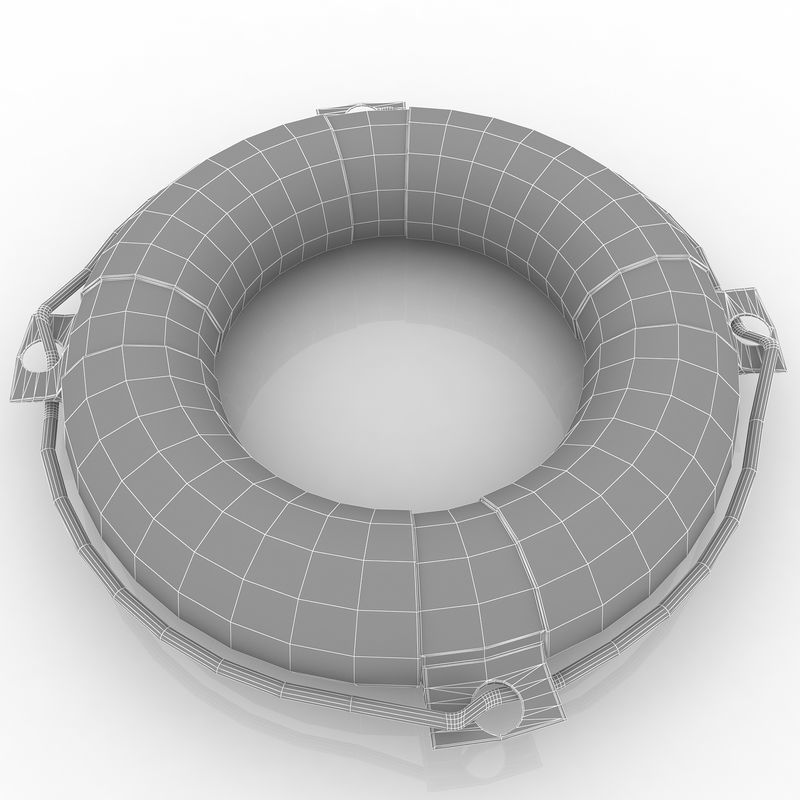 Lifebuoy life preserver 3D model_7