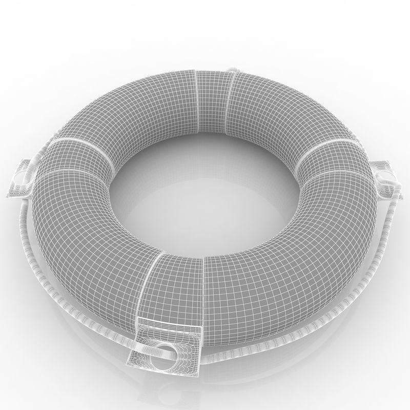 Lifebuoy life preserver 3D model_5