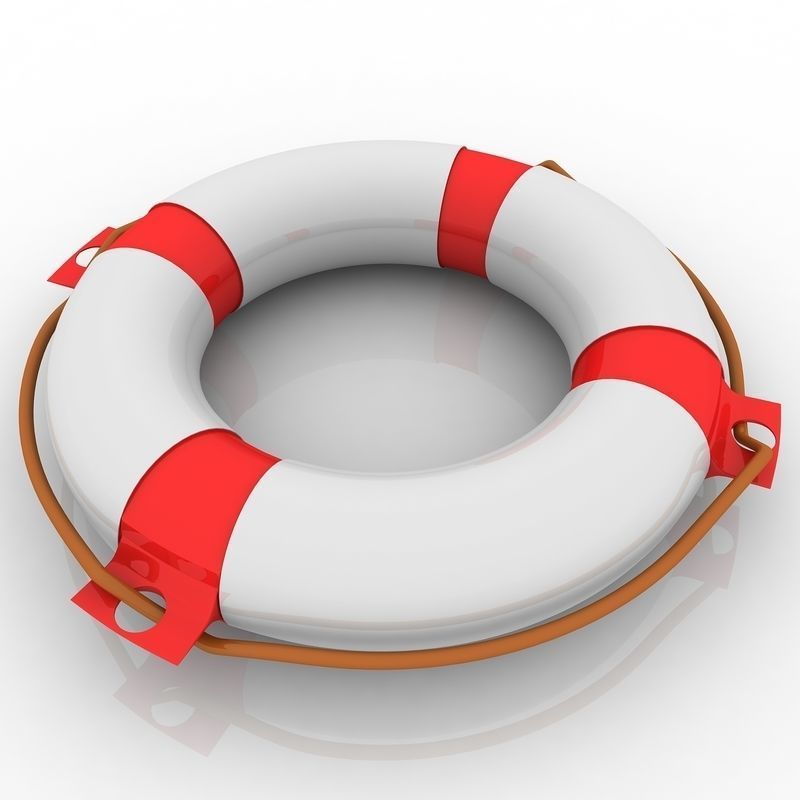 Lifebuoy life preserver 3D model_4