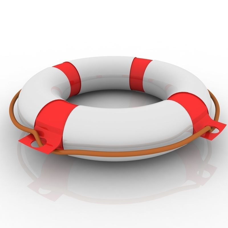 Lifebuoy life preserver 3D model_3