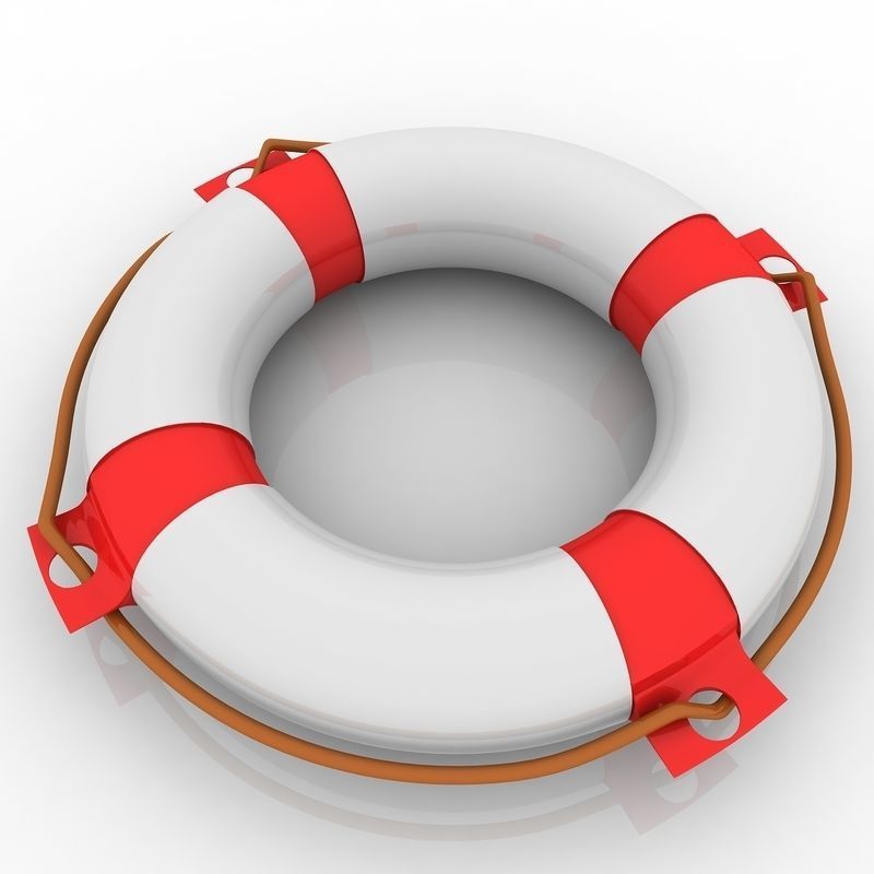 Lifebuoy life preserver 3D model_2
