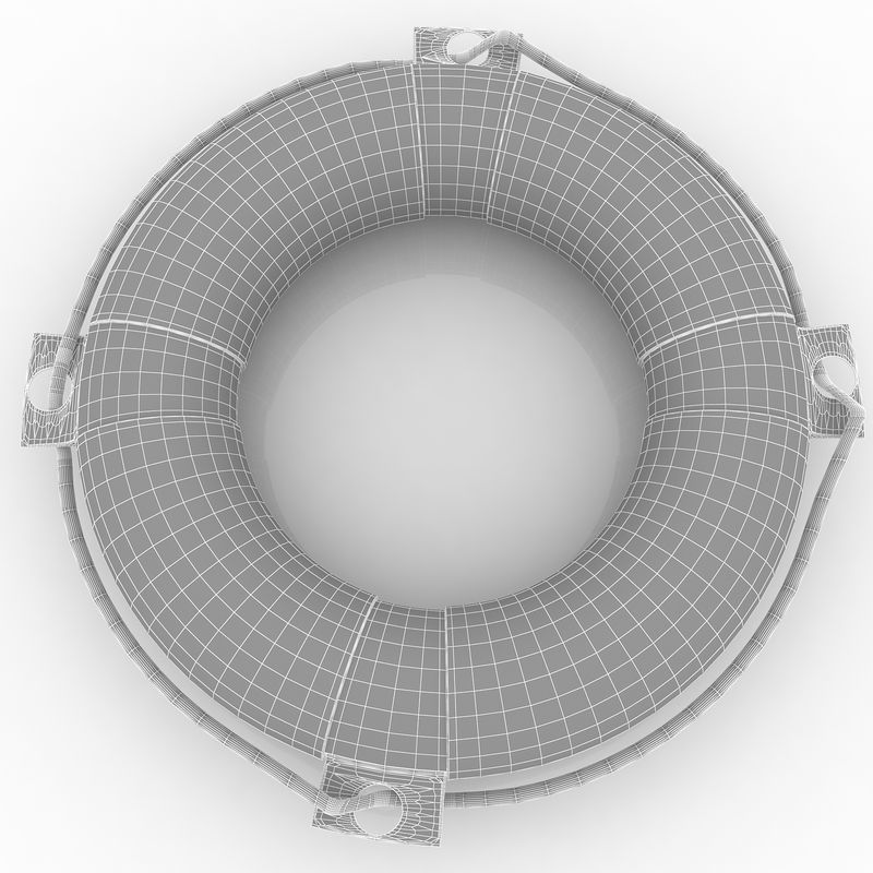 Lifebuoy life preserver 3D model_6