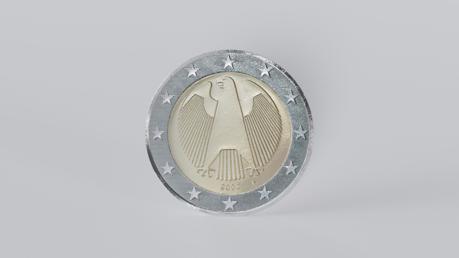 Euro coins - German version 3D model_19