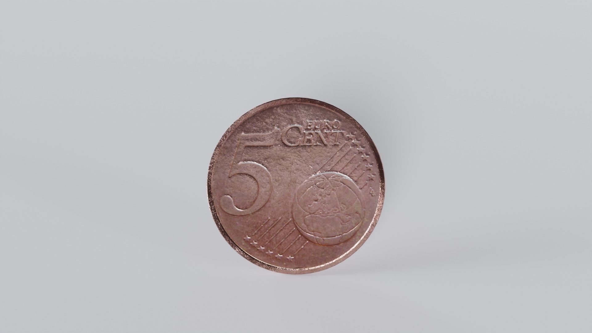 Euro coins - German version 3D model_8