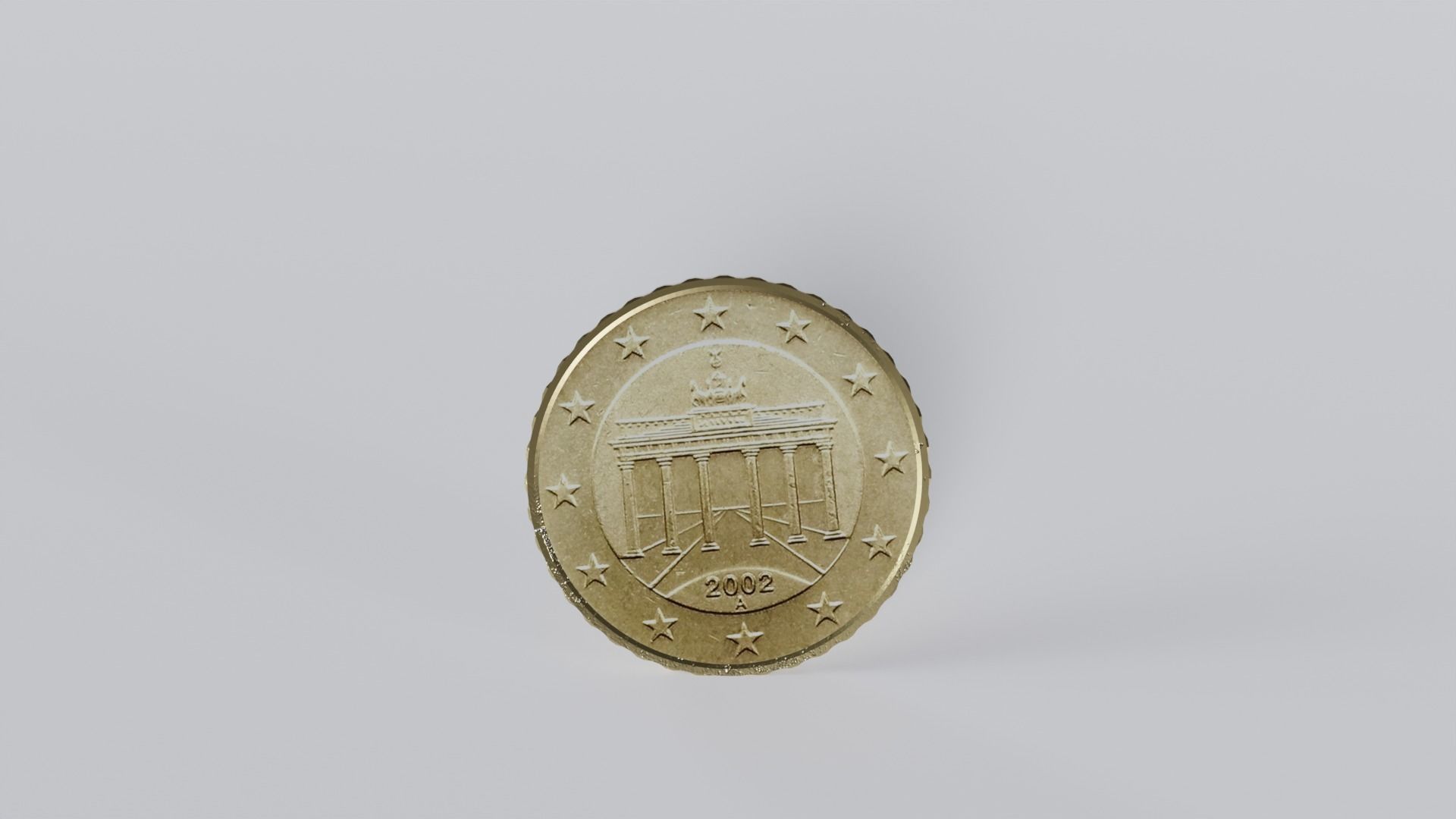 Euro coins - German version 3D model_11