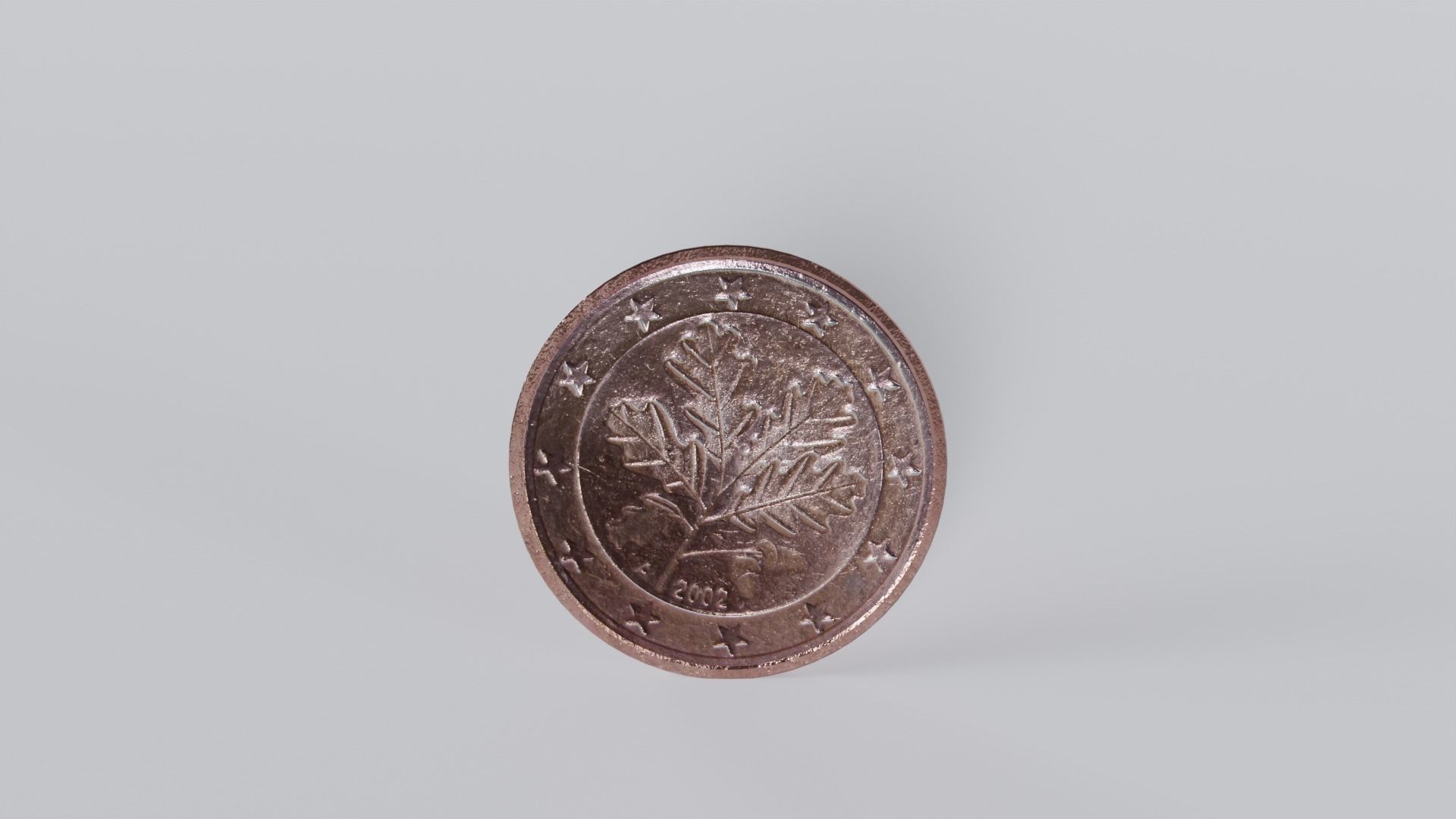 Euro coins - German version 3D model_9