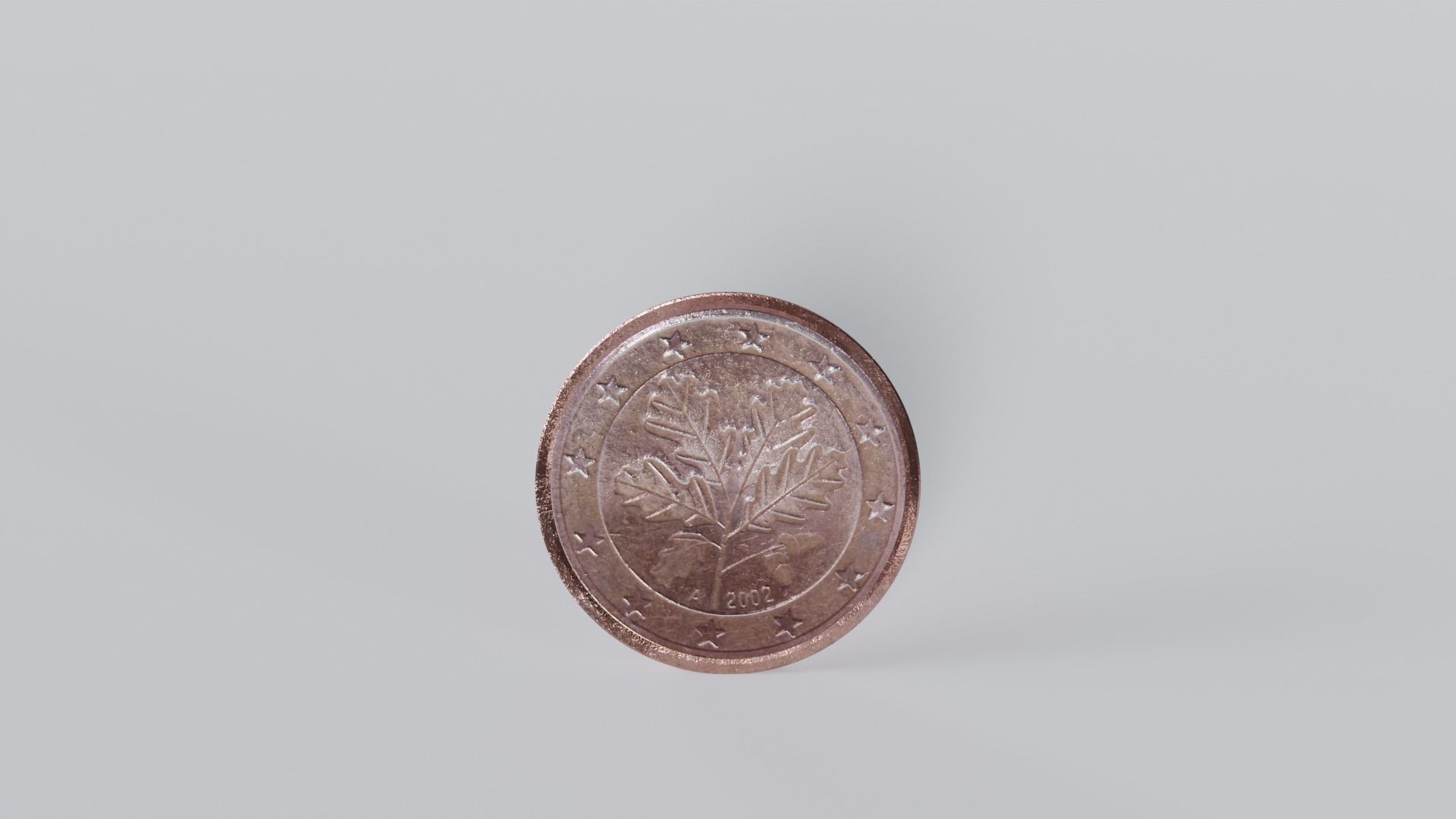 Euro coins - German version 3D model_7