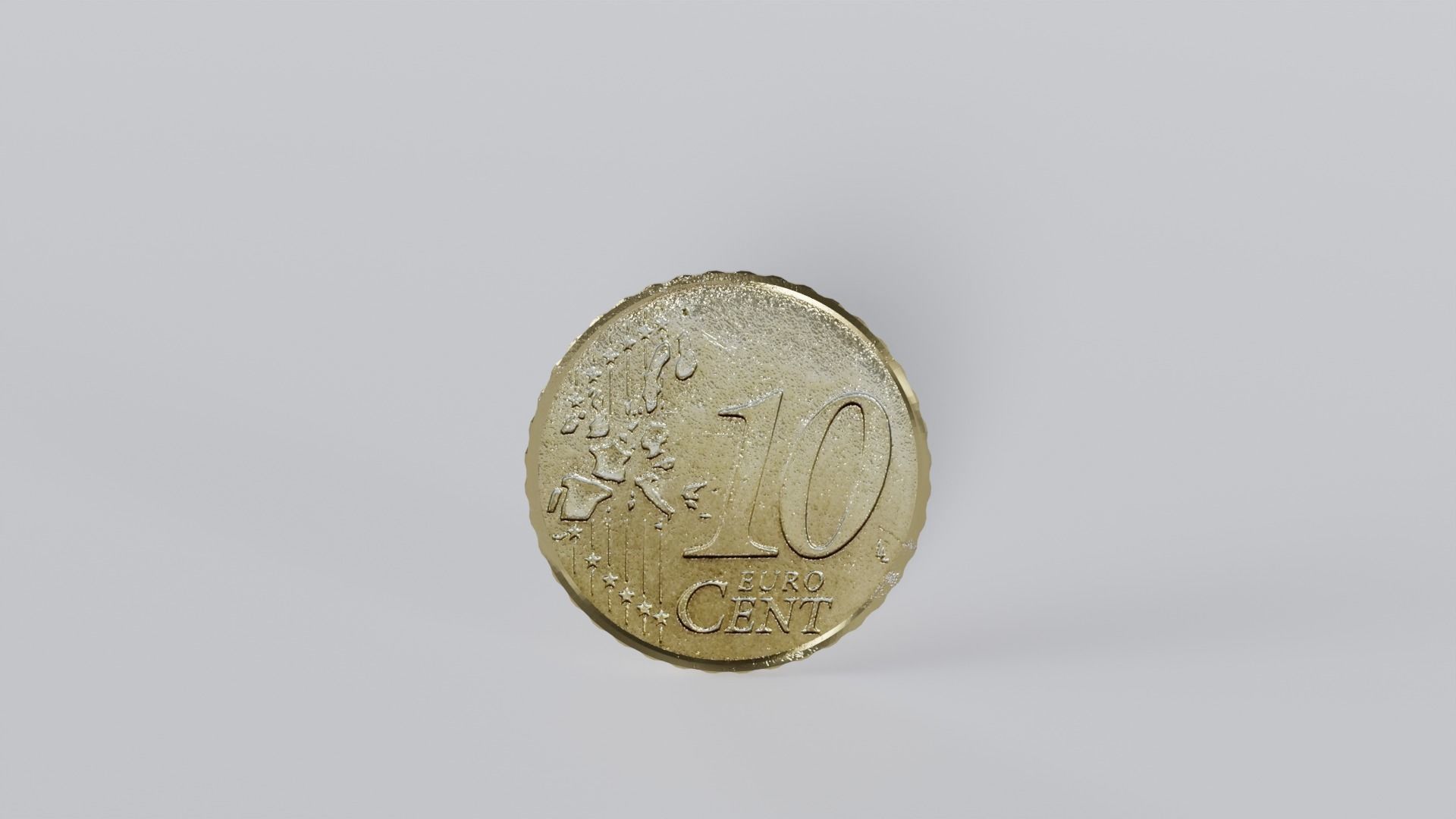 Euro coins - German version 3D model_10