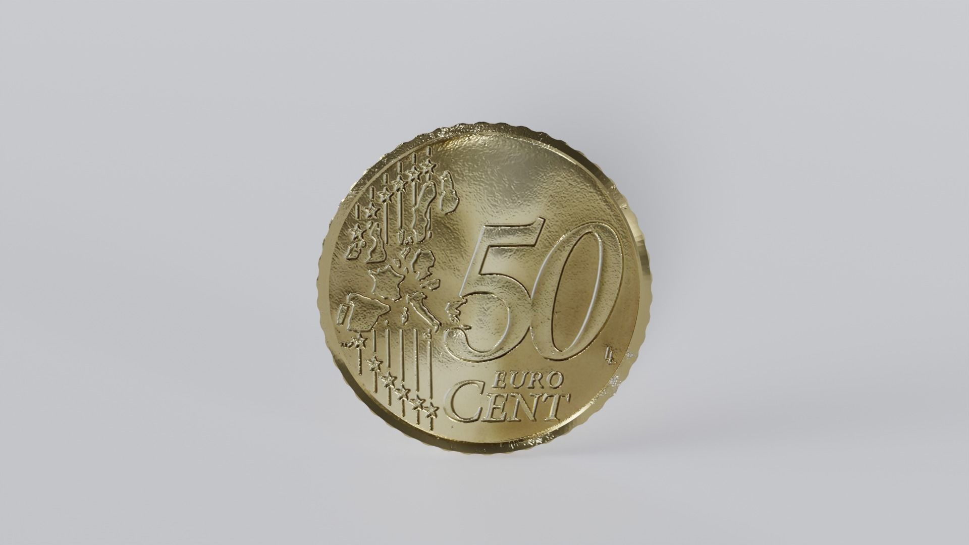 Euro coins - German version 3D model_14