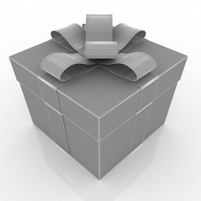 Gift Box 3D model_7