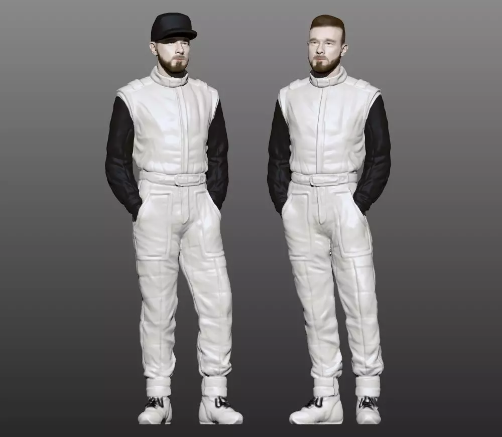 man racingsuit 3D print model_0