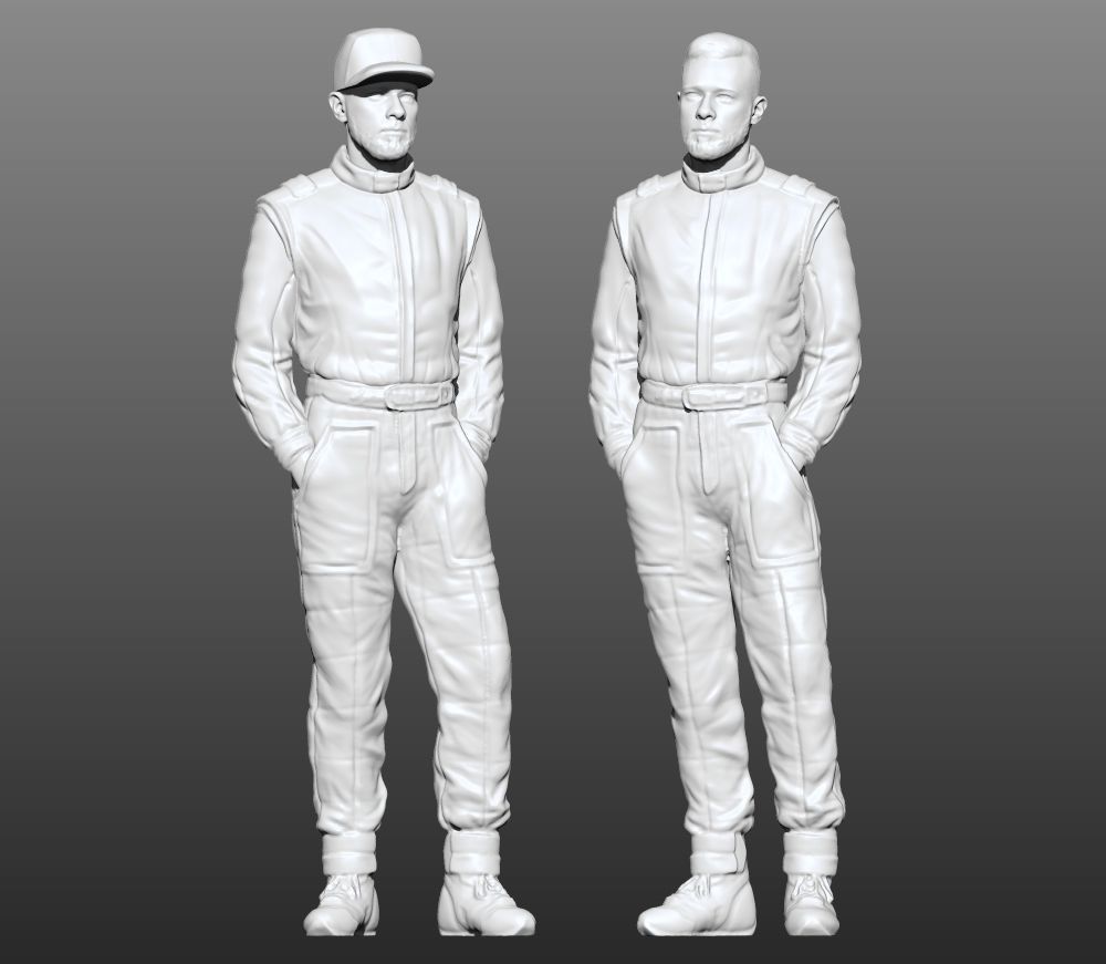 man racingsuit 3D print model_2