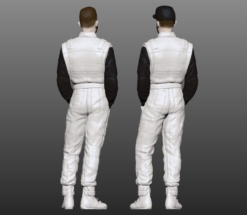 man racingsuit 3D print model_1