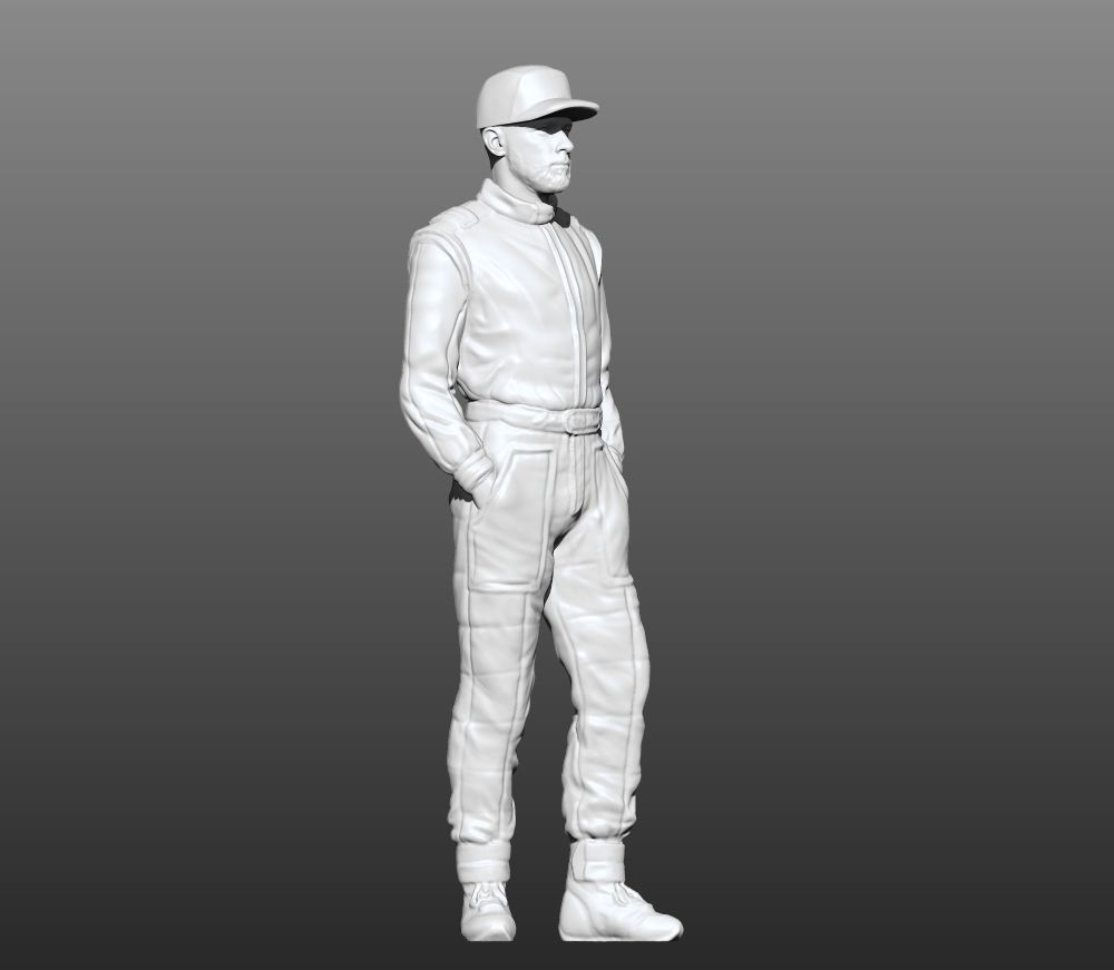 man racingsuit 3D print model_4