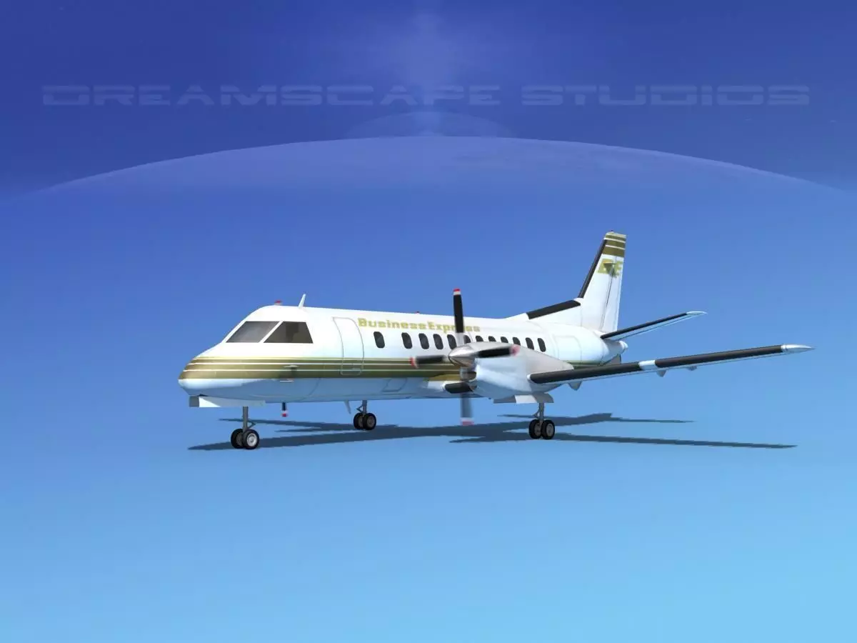 SAAB 340 Business Express 3D model