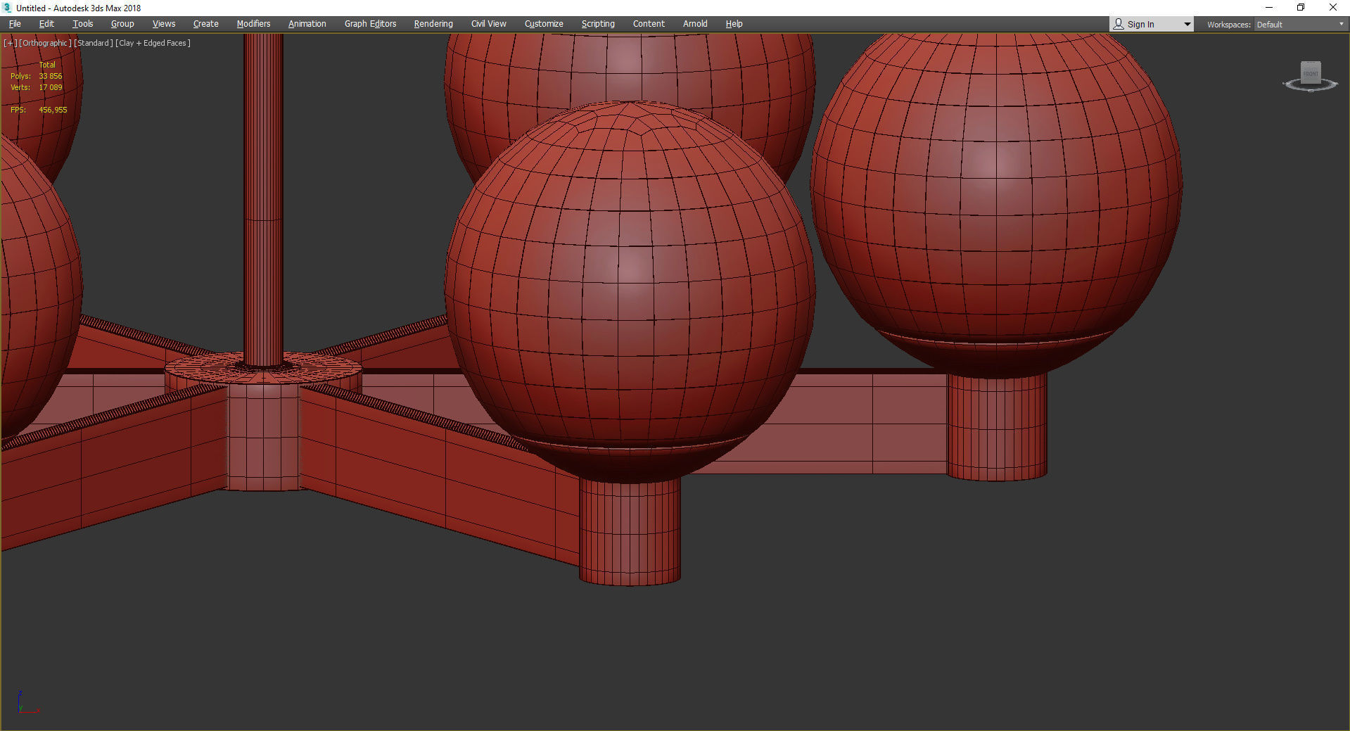 TILBURY CHANDELIER Low-poly 3D model_4