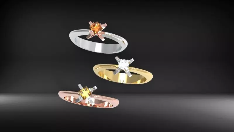 flower ring Free 3D print model