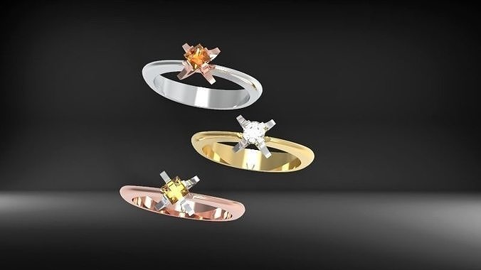 flower ring Free 3D print model