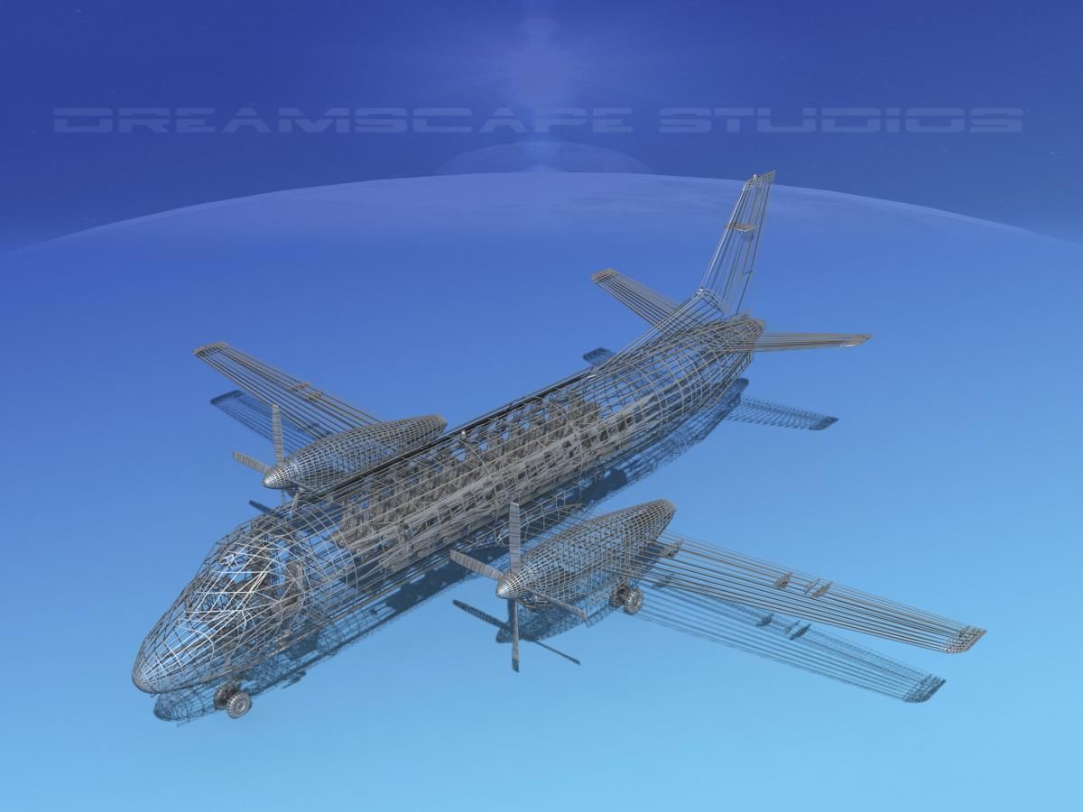 SAAB SF340 Crossair 3D model_18