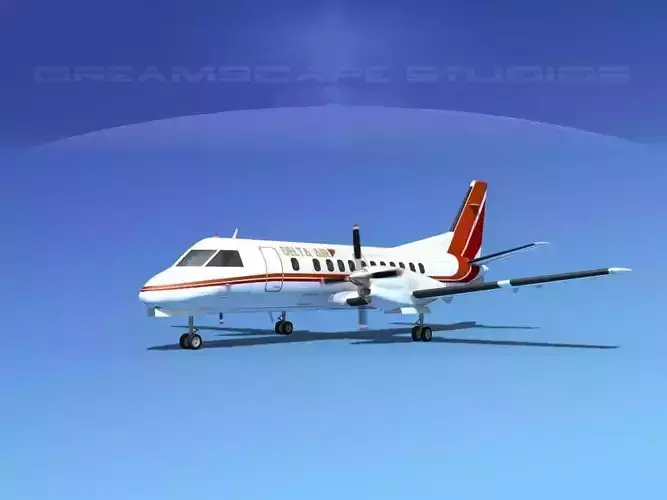 SAAB SF340 Delta Air 3D model