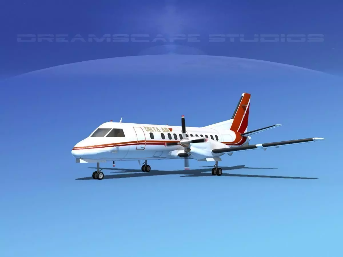 SAAB SF340 Delta Air 3D model
