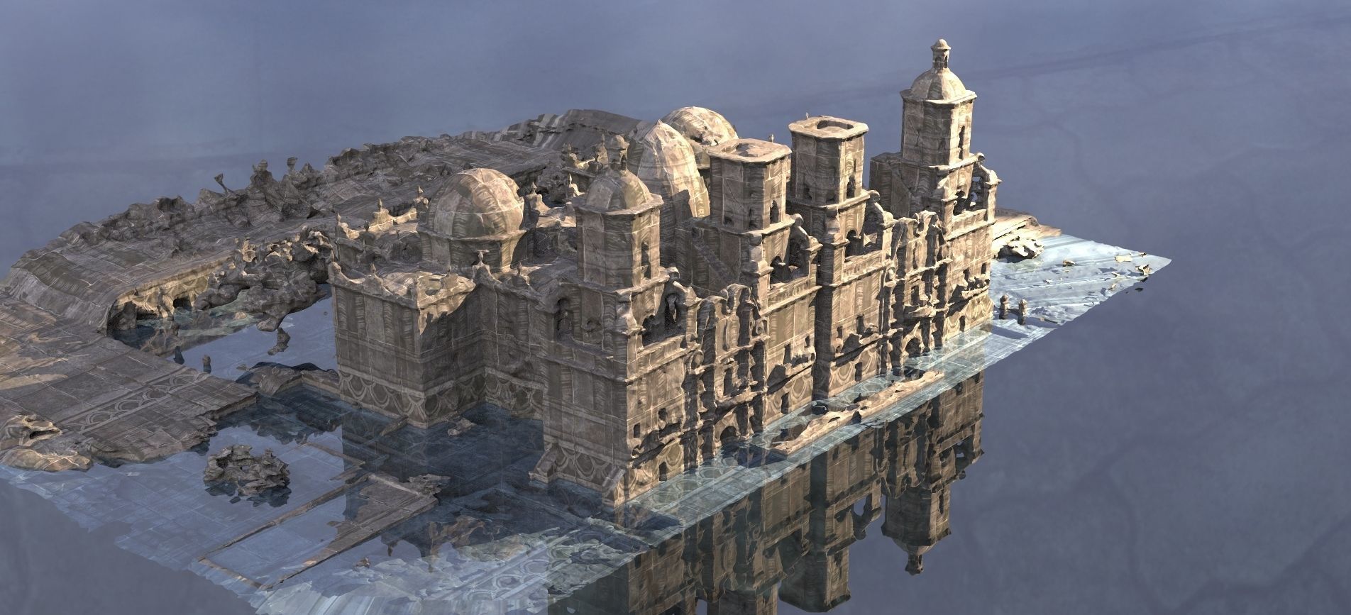 Muslim Crusades Arab 4 architecture 3D model_3