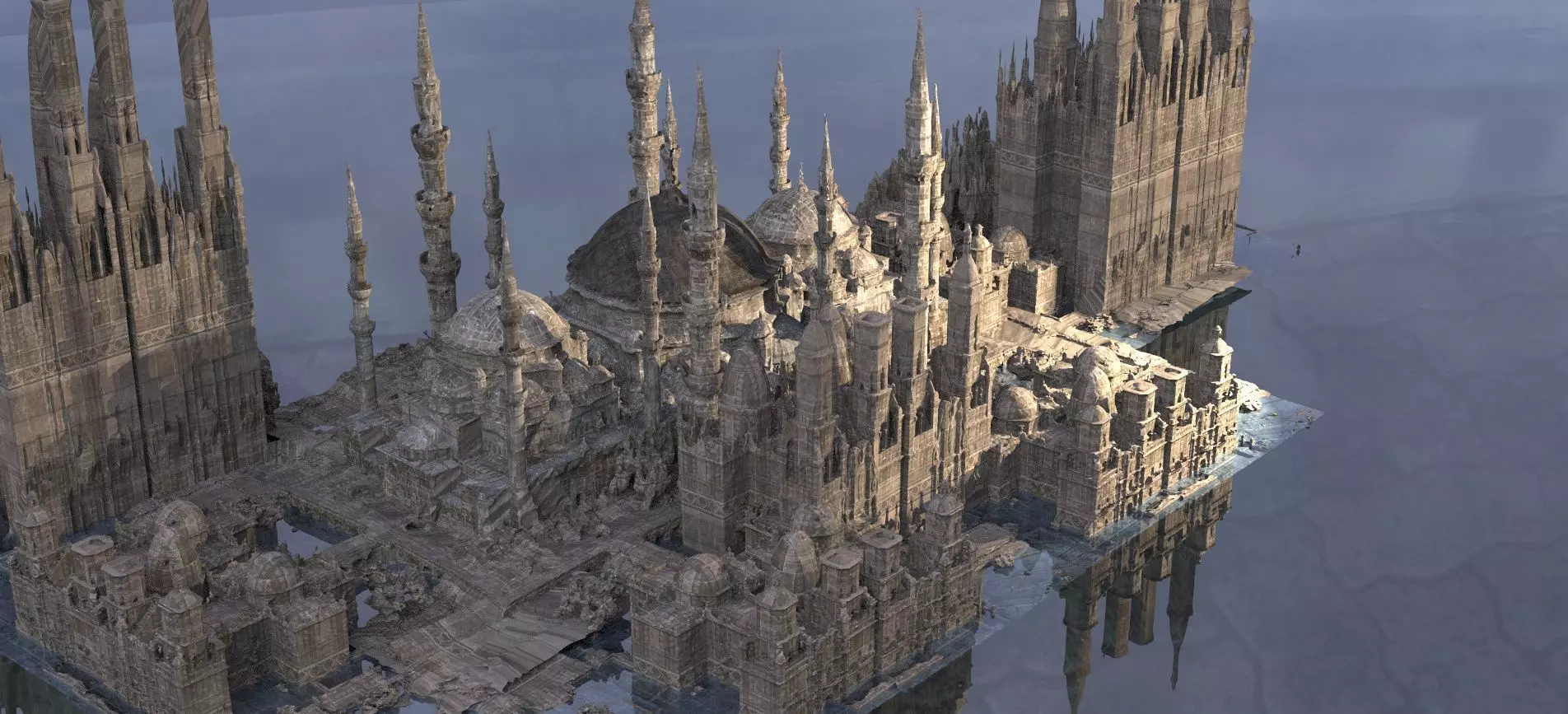 Muslim Crusades Arab 4 architecture 3D model_0