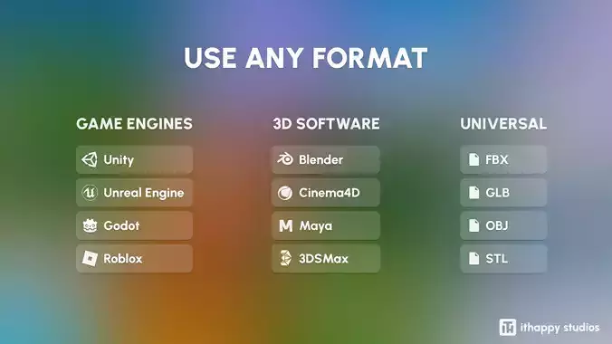 School Low-poly 3D model 2