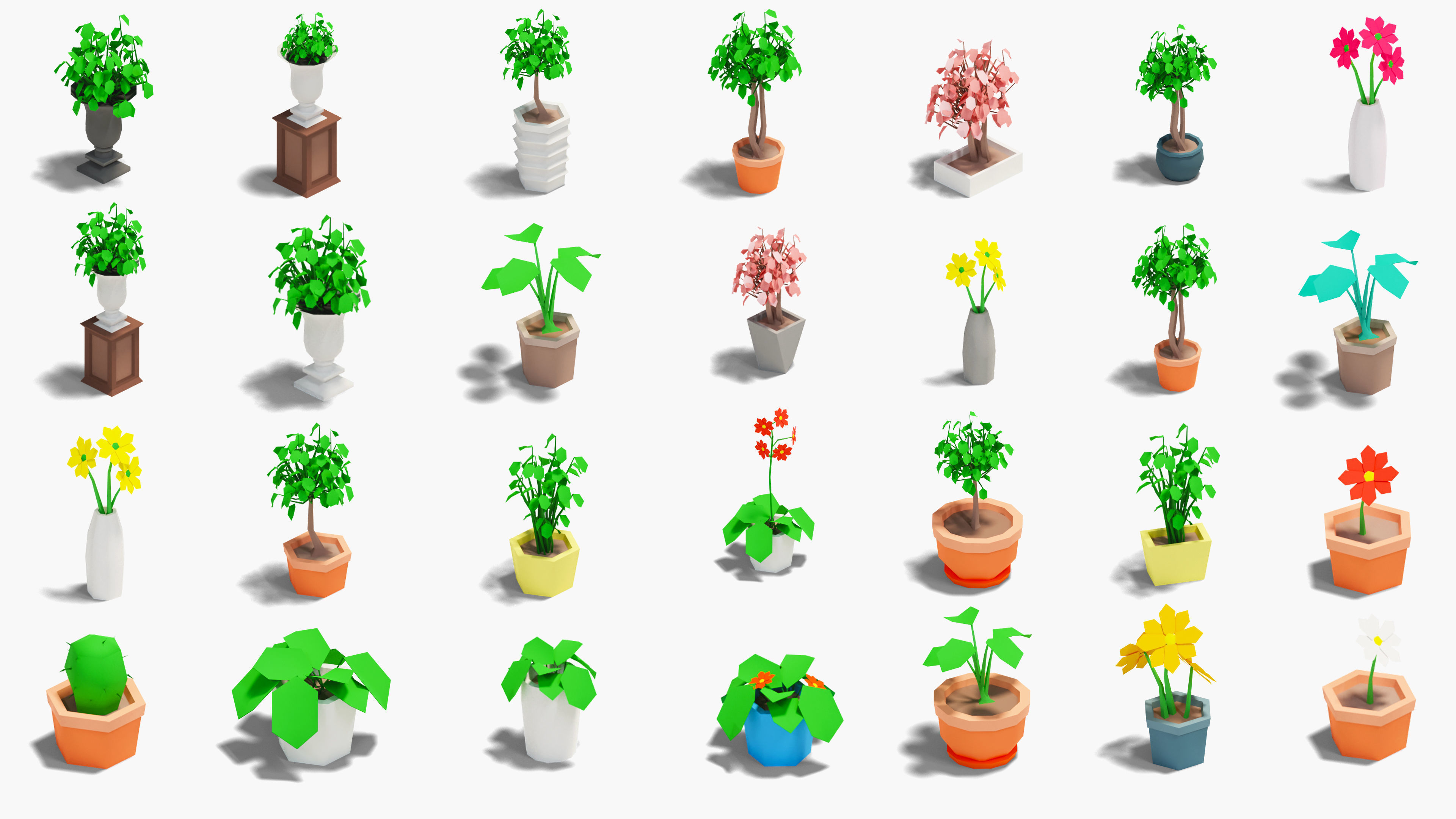 School Low-poly 3D model_36