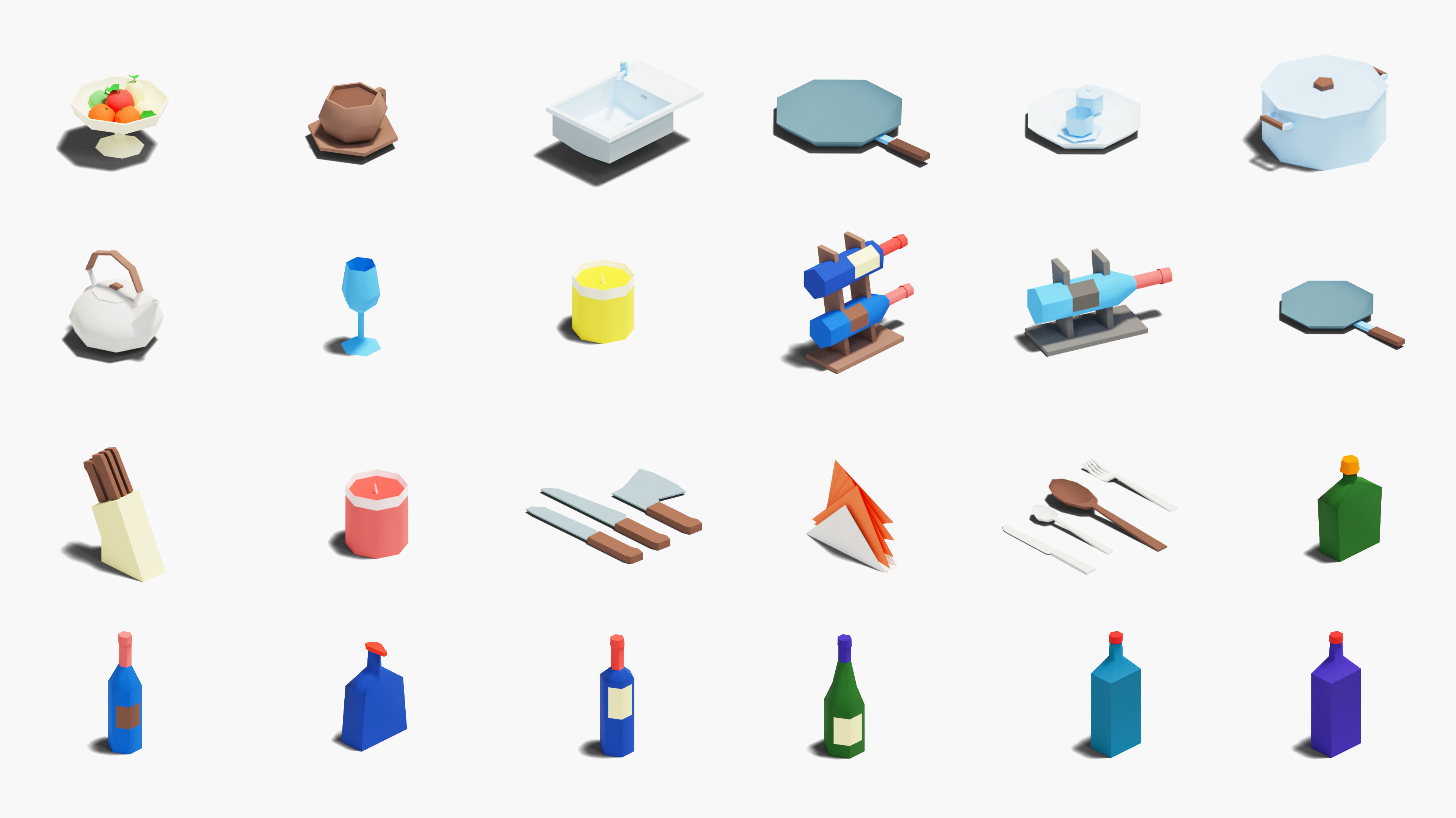 School Low-poly 3D model_41