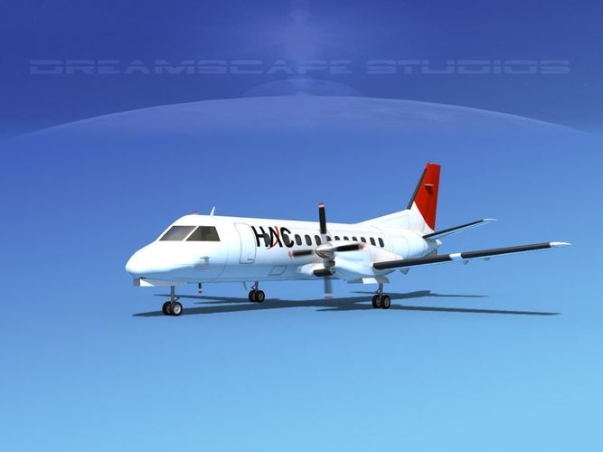 SAAB SF340 HAL 3D model