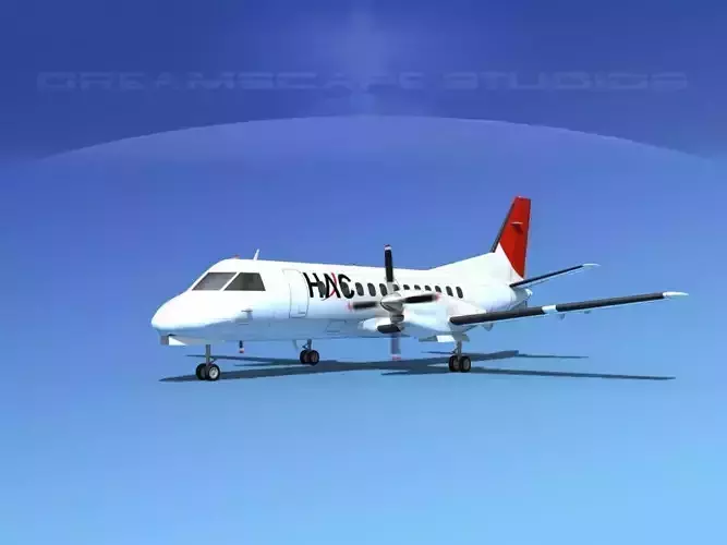 SAAB SF340 HAL 3D model