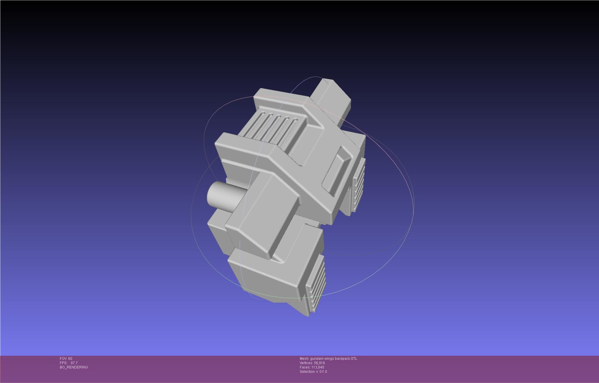 Wing Gundam Backpack Assembly 3D print model_55