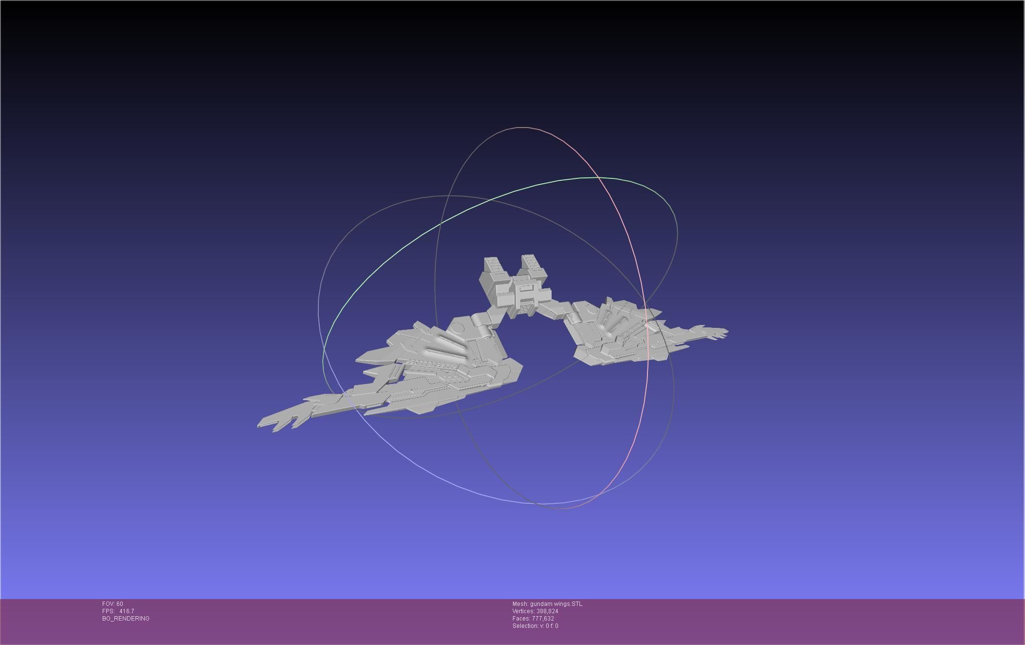 Wing Gundam Backpack Assembly 3D print model_11