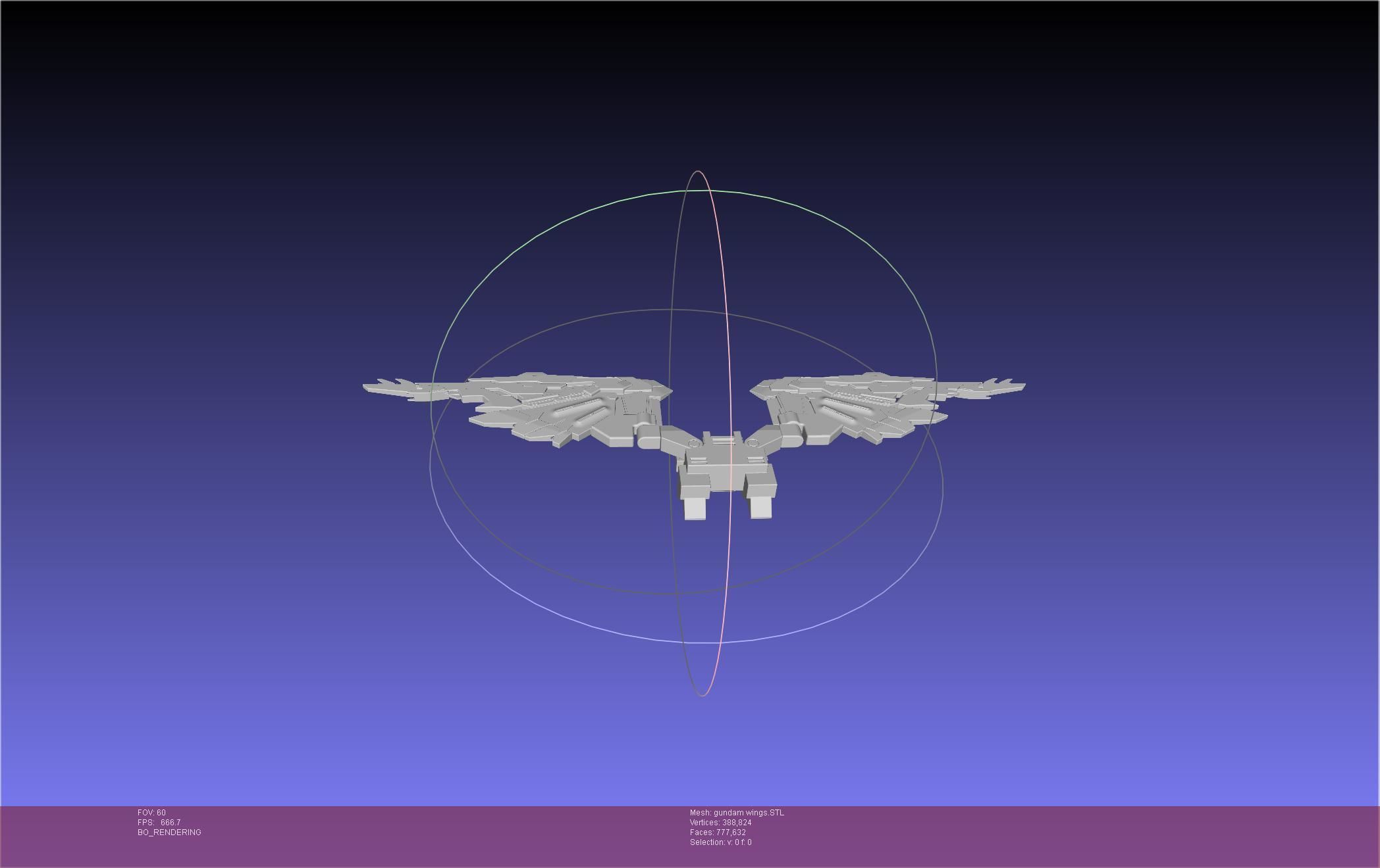 Wing Gundam Backpack Assembly 3D print model_8