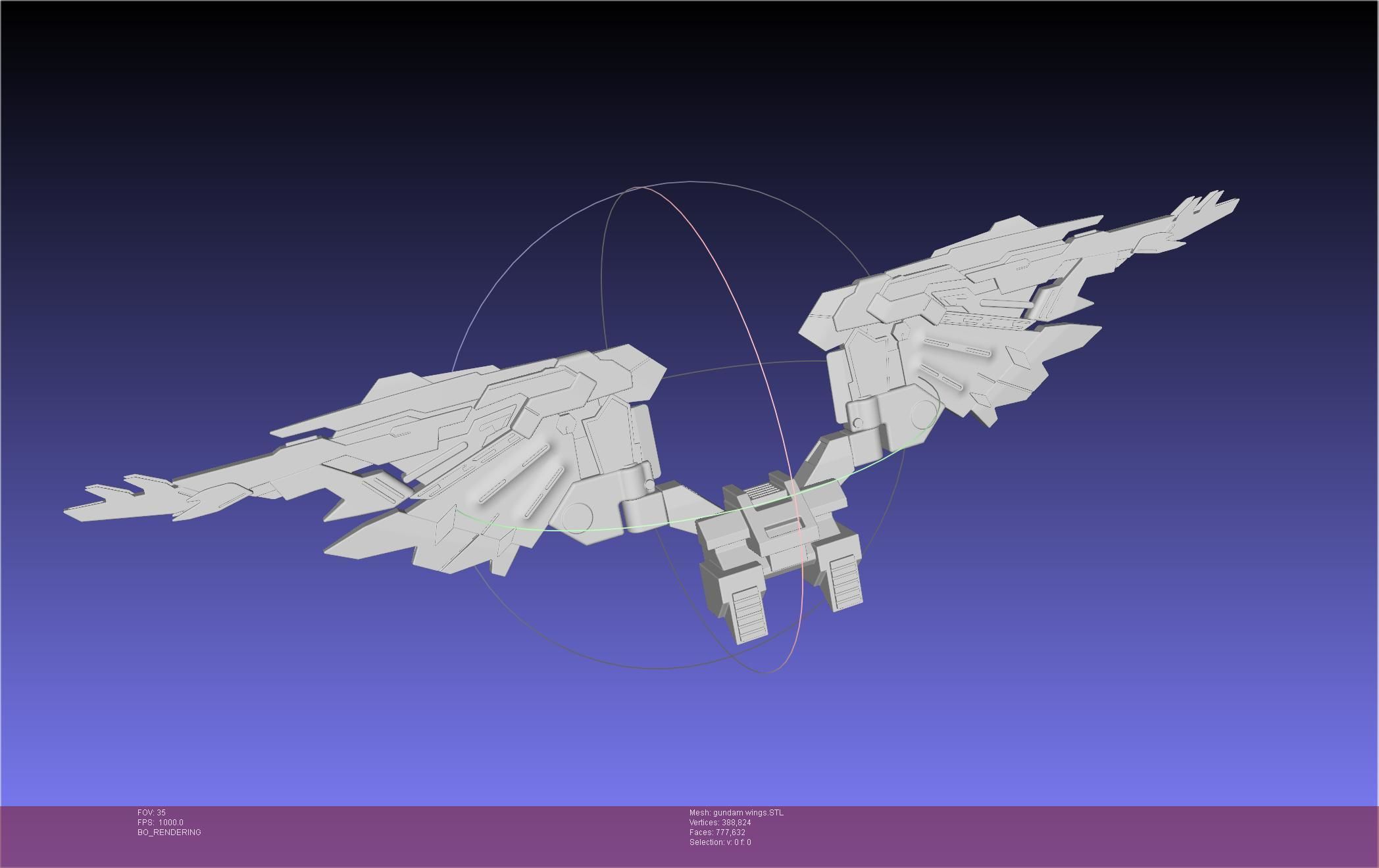 Wing Gundam Backpack Assembly 3D print model_32