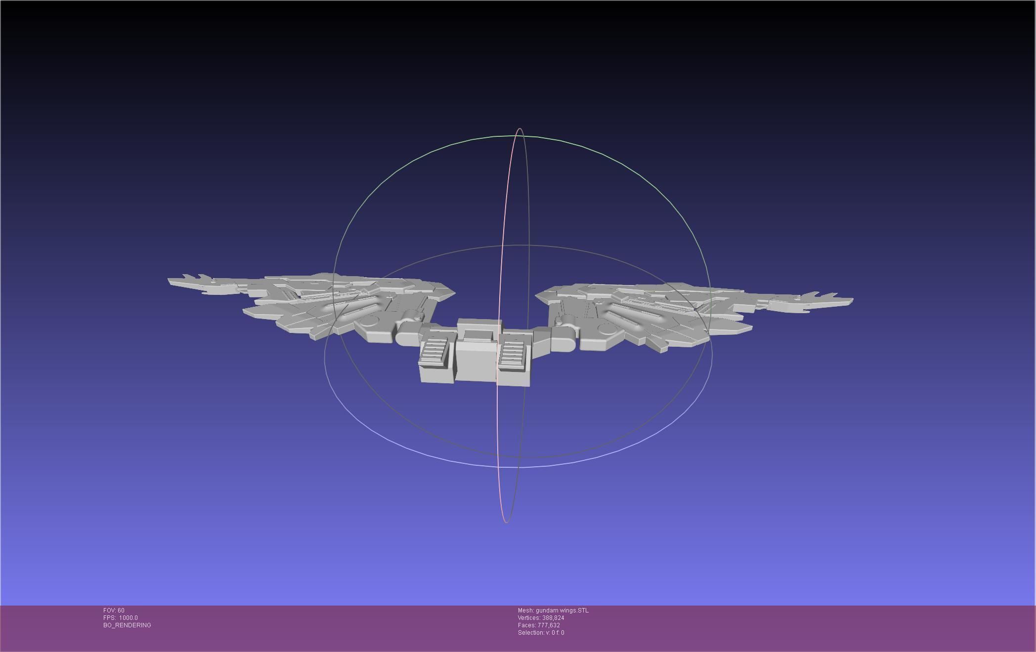 Wing Gundam Backpack Assembly 3D print model_1