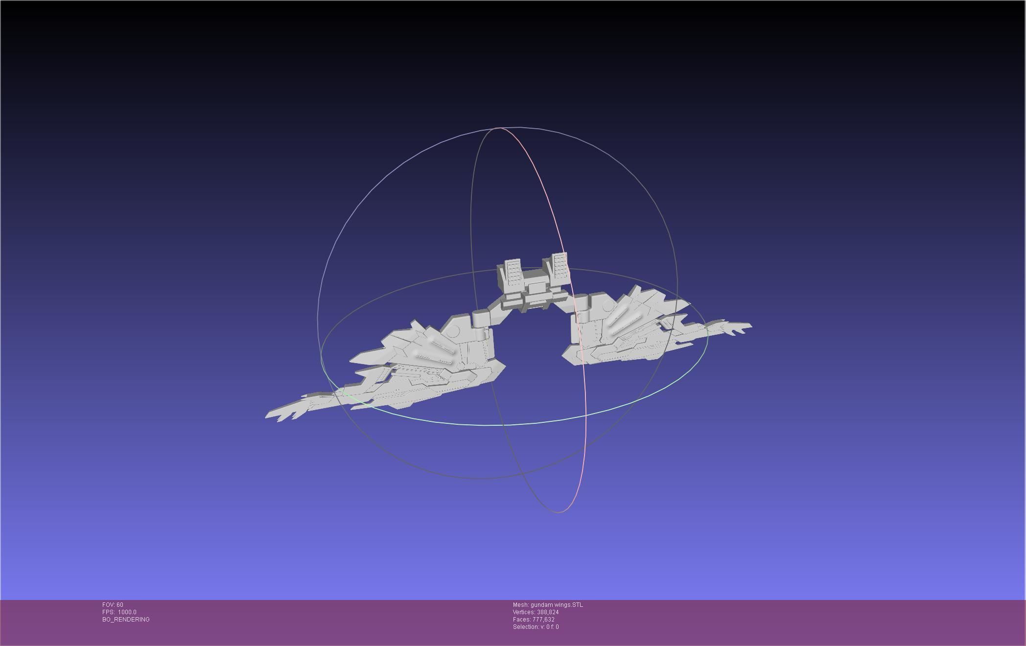 Wing Gundam Backpack Assembly 3D print model_6