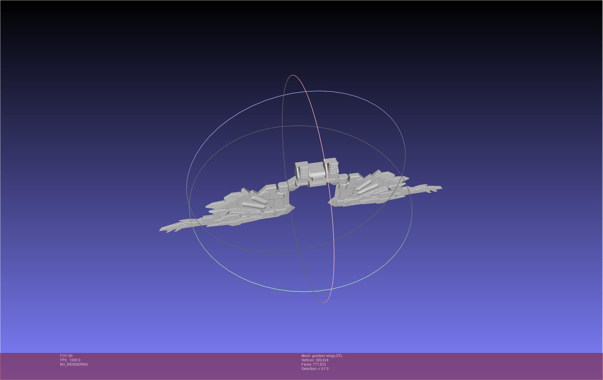 Wing Gundam Backpack Assembly 3D print model_7