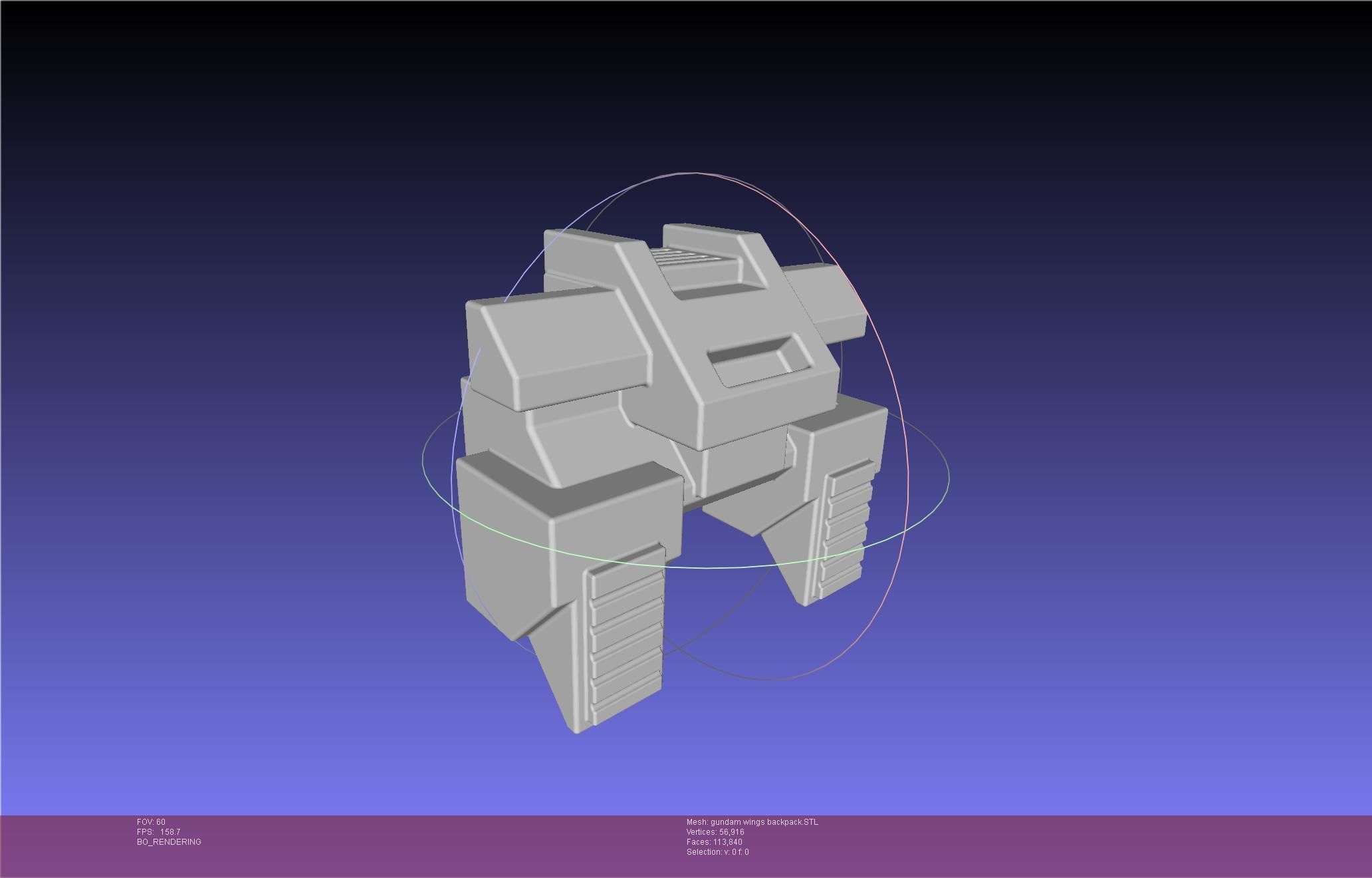 Wing Gundam Backpack Assembly 3D print model_54