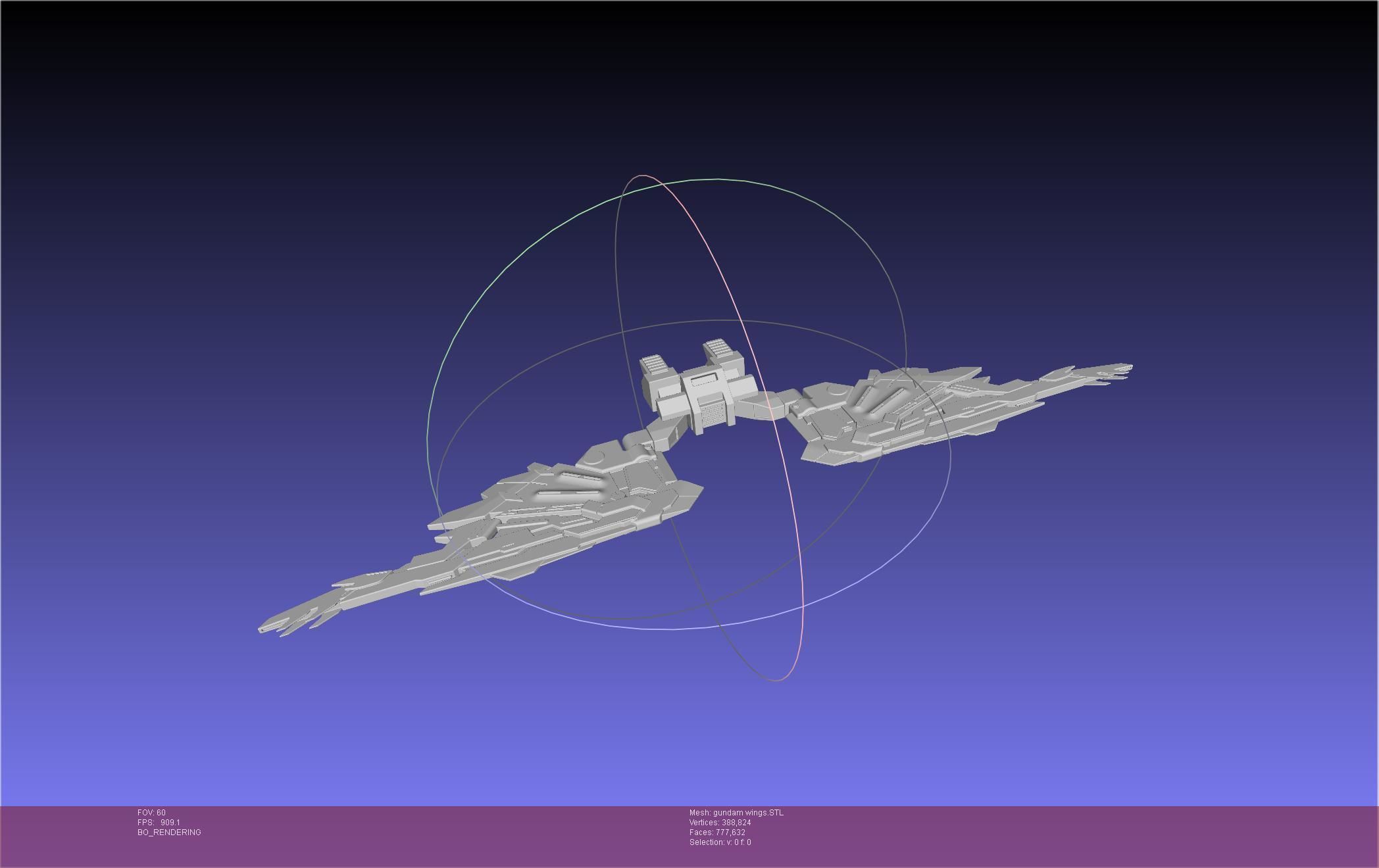 Wing Gundam Backpack Assembly 3D print model_5